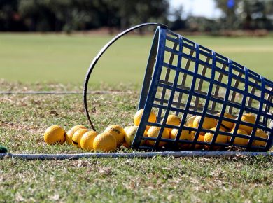 Golf Balls Basket Sport Outdoors Grass Golfing