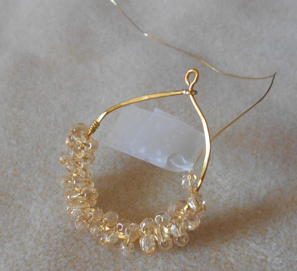A necklace on a table